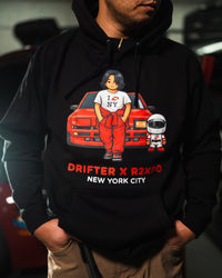 R2XPO X DRIFTER CARTOON HOODIE