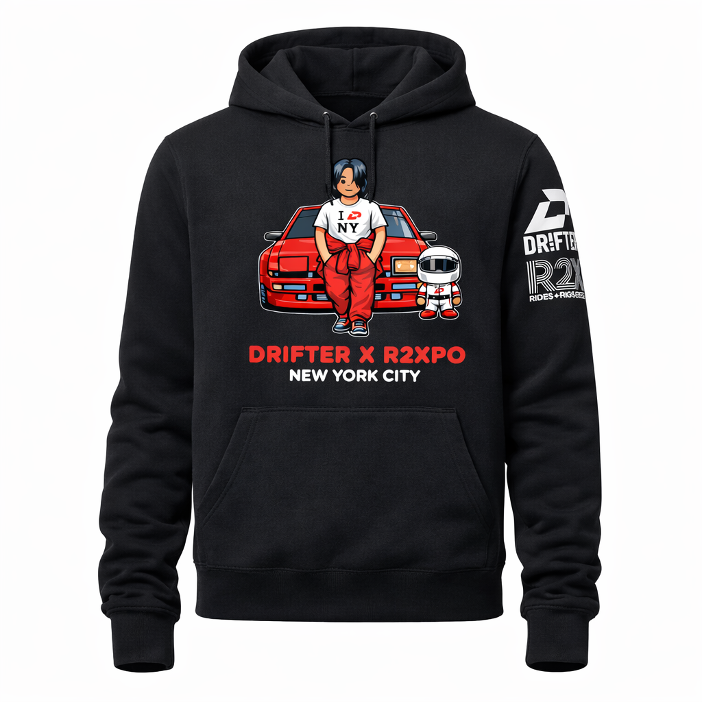 R2XPO X DRIFTER CARTOON HOODIE