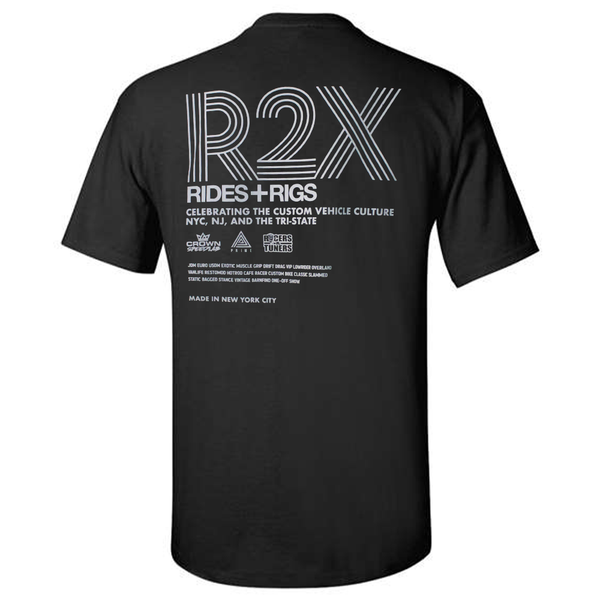 R2X RIDES + RIGS EXCLUSIVE TEE 2023 -  Black